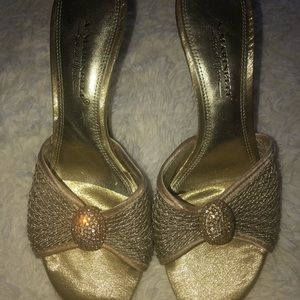 Vintage Sexy Open Toe Dress Kitten Low Slides